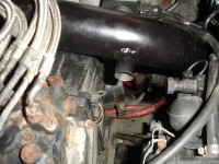 Stutzen am Ansaugrohr