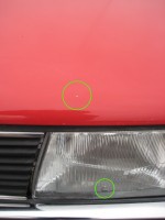 Steinschläge (die größten sind fotografiert)