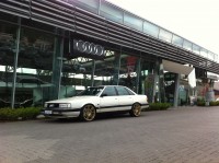 Audi 200 20v 9x19 ET52 mit 25mm Spurplatten und KW HP2 Gewindefahrwerk