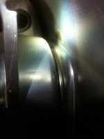 Seitenteil innen am Tankstutzen rostfrei