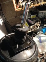 montierte staubschutzmanschette / alte schubstange