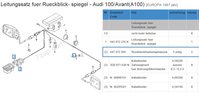 Leitungssatz fuer Rueckblick- spiegel - Audi 100.jpg