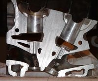 Es ist deutlich ersichtlich, dass der Kanal insgesamt zu groß ist und der Ventilsitz die Engstelle darstellt.