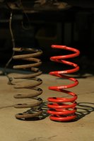 Vergleich Federn Hinterachse