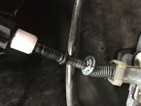 Und so war die provisorische Reparaturlösung, die bis heute keine Probleme macht