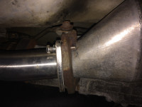 Verschraubung Kat und Hosenrohr 01