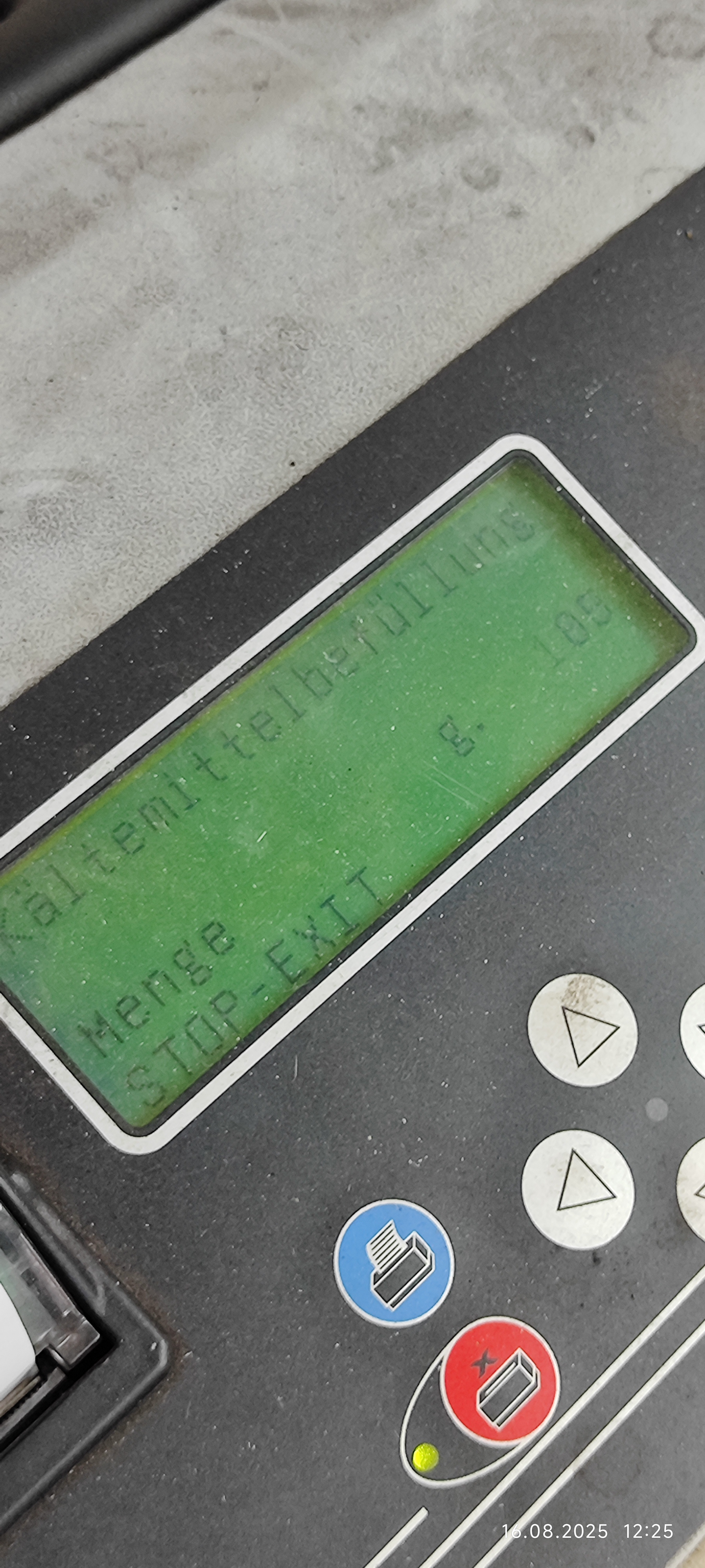 Kältemittelbefüllung