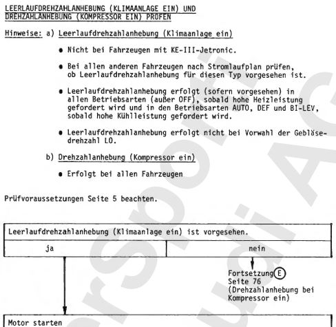Auszug 01 Fehlersuche Klimaanlage mit automatischer Regelung und Fehlerspeicher Nr. 11 Audi 100 200 01.88-11.90 Ausgabe 08.91.JPG