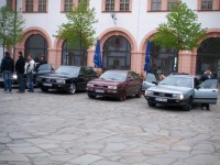 Einfahrt auf den Hof der Augustusburg