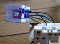 weisses Steckgehäuse für NSW-Schalter